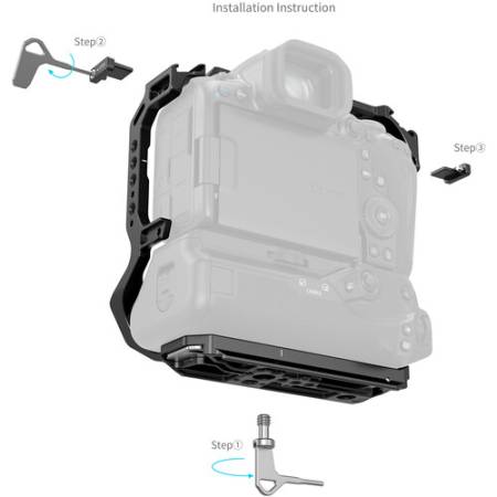 SmallRig 5623 - klatka do Canon EOS R5 Mark II z uchwytem Battery Grip BG-R20 - instrukcja